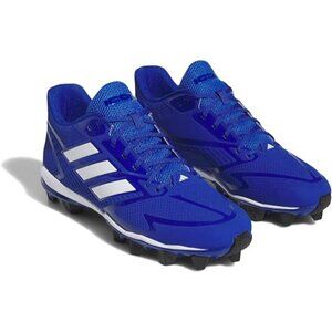 Adidas Mens Icon 8 Mid Baseball Cleats IG9590 Royal Blue White Size 10